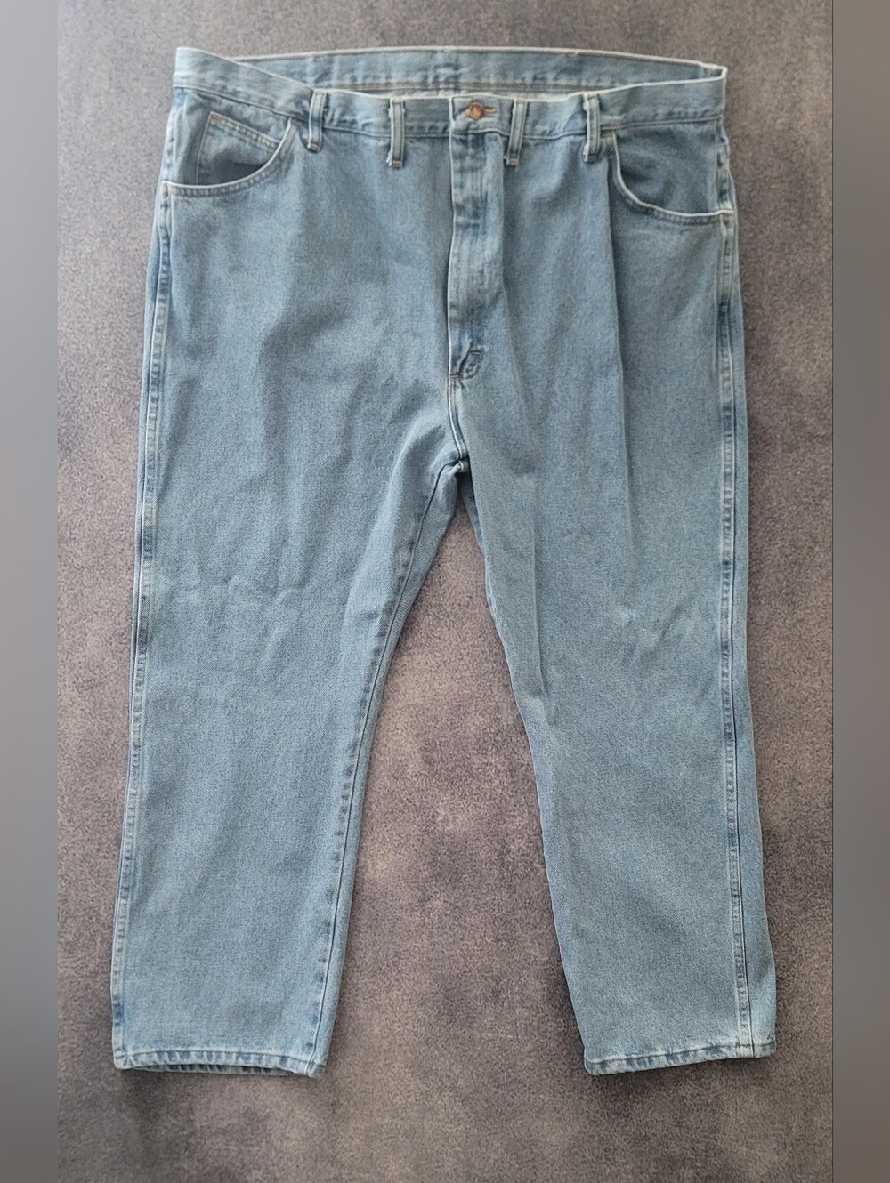 Rustler Denim Blue Jeans Men Size 48 x 29 Comfortable Vintage Style Pants